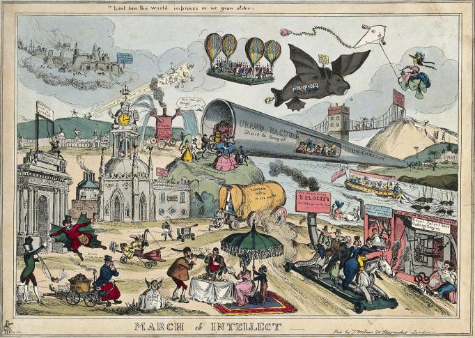 William Heath, "March of Intellect" (1829), Public Domain Image Archive William Heath, "March of Intellect" (1829), Public Domain Image Archive, https://shorturl.at/73Ajx