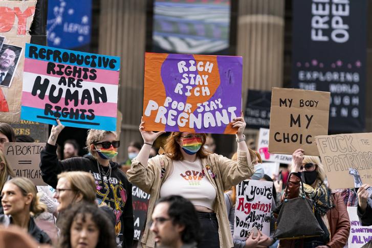 Image: "Roe v wade overturned: Protest to defend US abortion rights (Melb)", Matt Hrkac via Flickr.