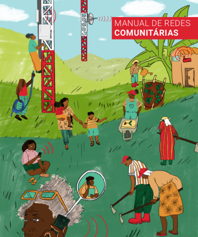 Capa do manual de redes comunitárias.