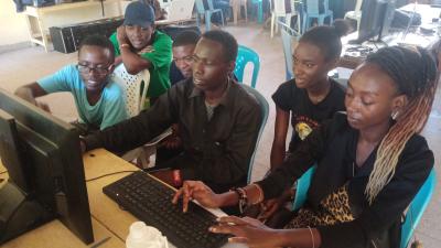 Young people from Dunia Moja community networks, envisioning new ways to connect their own communities and then building them. image linking to From Kakuma to Mankosi: Stories of connection, courage and community-led tech in Africa 