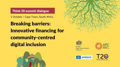 Breaking barriers: Innovative financing for community-centred digital inclusion" image linking to Meet the speakers at the T20 side event "Breaking barriers: Innovative financing for community-centred digital inclusion"