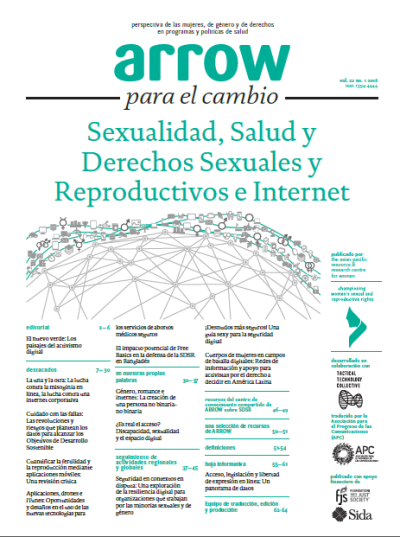  image linking to ARROW para el cambio: Sexualidad, salud y derechos sexuales y reproductivos e internet 