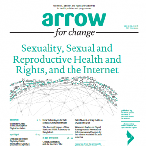  image linking to ARROW for Change: Sexuality, Sexual and Reproductive Health and Rights, and the Internet 