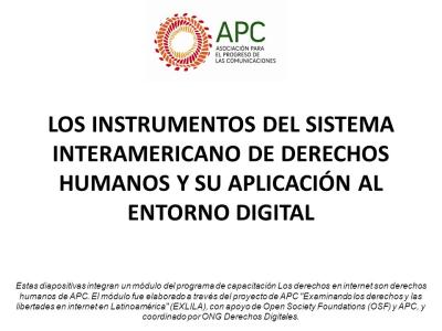  image linking to Los instrumentos del Sistema Interamericano de Derechos Humanos y su aplicación digital: módulo de capacitación 